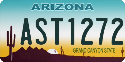 AZ license plate AST1272