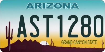 AZ license plate AST1280