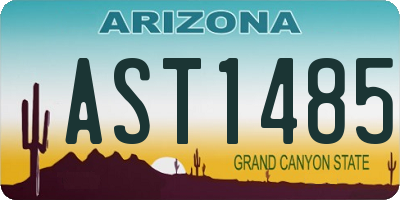 AZ license plate AST1485