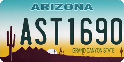 AZ license plate AST1690