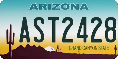 AZ license plate AST2428
