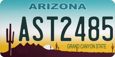 AZ license plate AST2485
