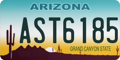 AZ license plate AST6185