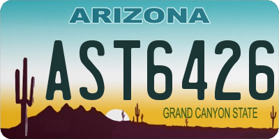 AZ license plate AST6426