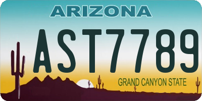 AZ license plate AST7789