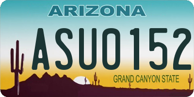 AZ license plate ASU0152