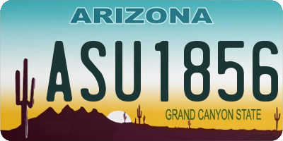 AZ license plate ASU1856