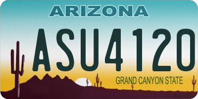 AZ license plate ASU4120