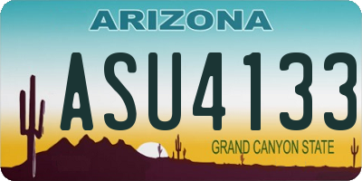 AZ license plate ASU4133