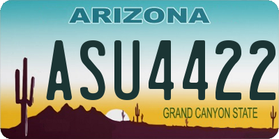 AZ license plate ASU4422
