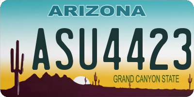 AZ license plate ASU4423