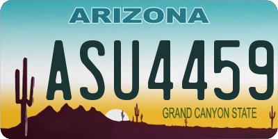 AZ license plate ASU4459