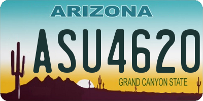 AZ license plate ASU4620