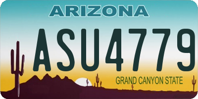 AZ license plate ASU4779