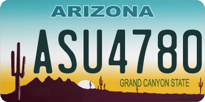 AZ license plate ASU4780