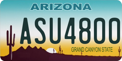 AZ license plate ASU4800