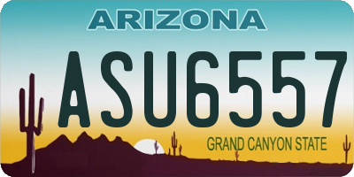 AZ license plate ASU6557