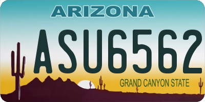 AZ license plate ASU6562