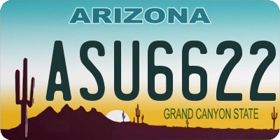 AZ license plate ASU6622