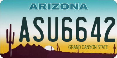 AZ license plate ASU6642