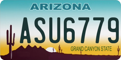 AZ license plate ASU6779
