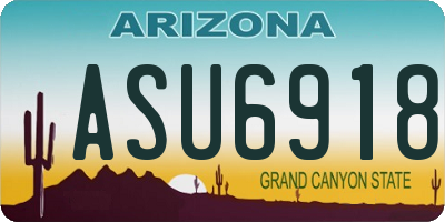 AZ license plate ASU6918