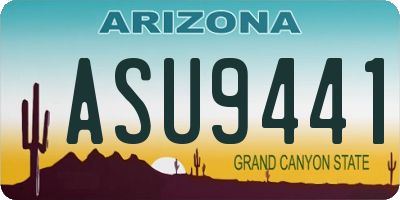 AZ license plate ASU9441
