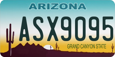 AZ license plate ASX9095