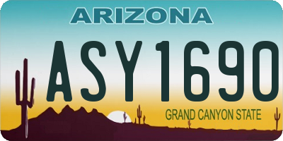 AZ license plate ASY1690