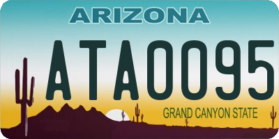 AZ license plate ATA0095