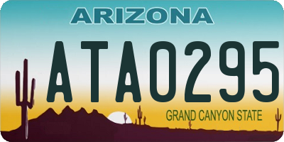 AZ license plate ATA0295