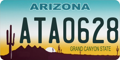 AZ license plate ATA0628