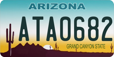 AZ license plate ATA0682