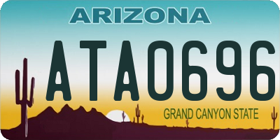AZ license plate ATA0696