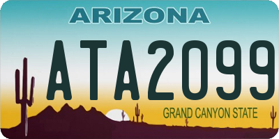 AZ license plate ATA2099