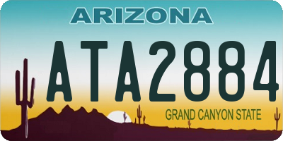 AZ license plate ATA2884