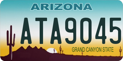 AZ license plate ATA9045