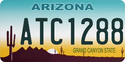 AZ license plate ATC1288