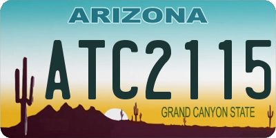 AZ license plate ATC2115