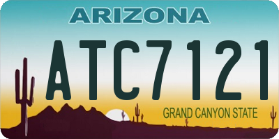 AZ license plate ATC7121