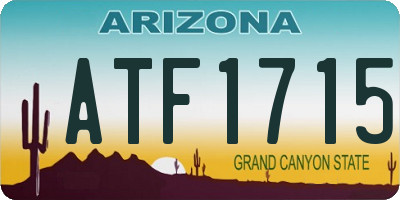 AZ license plate ATF1715