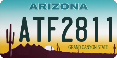 AZ license plate ATF2811