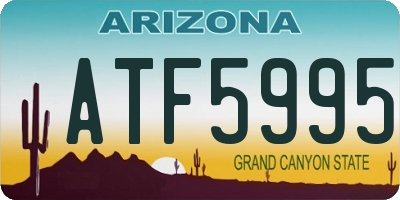 AZ license plate ATF5995