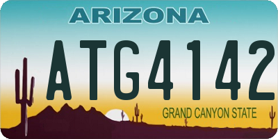 AZ license plate ATG4142