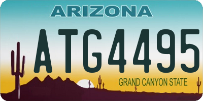 AZ license plate ATG4495