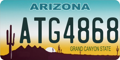 AZ license plate ATG4868