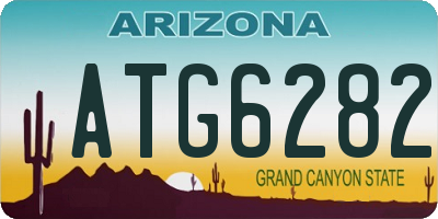 AZ license plate ATG6282