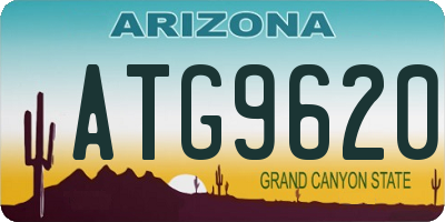AZ license plate ATG9620