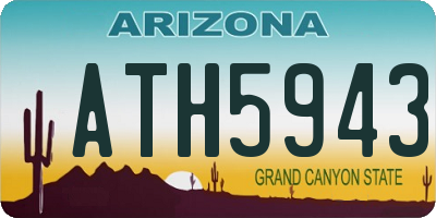 AZ license plate ATH5943
