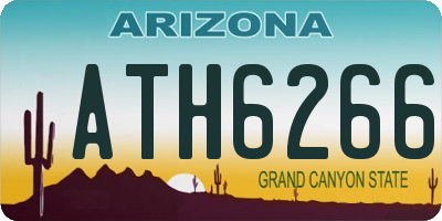 AZ license plate ATH6266